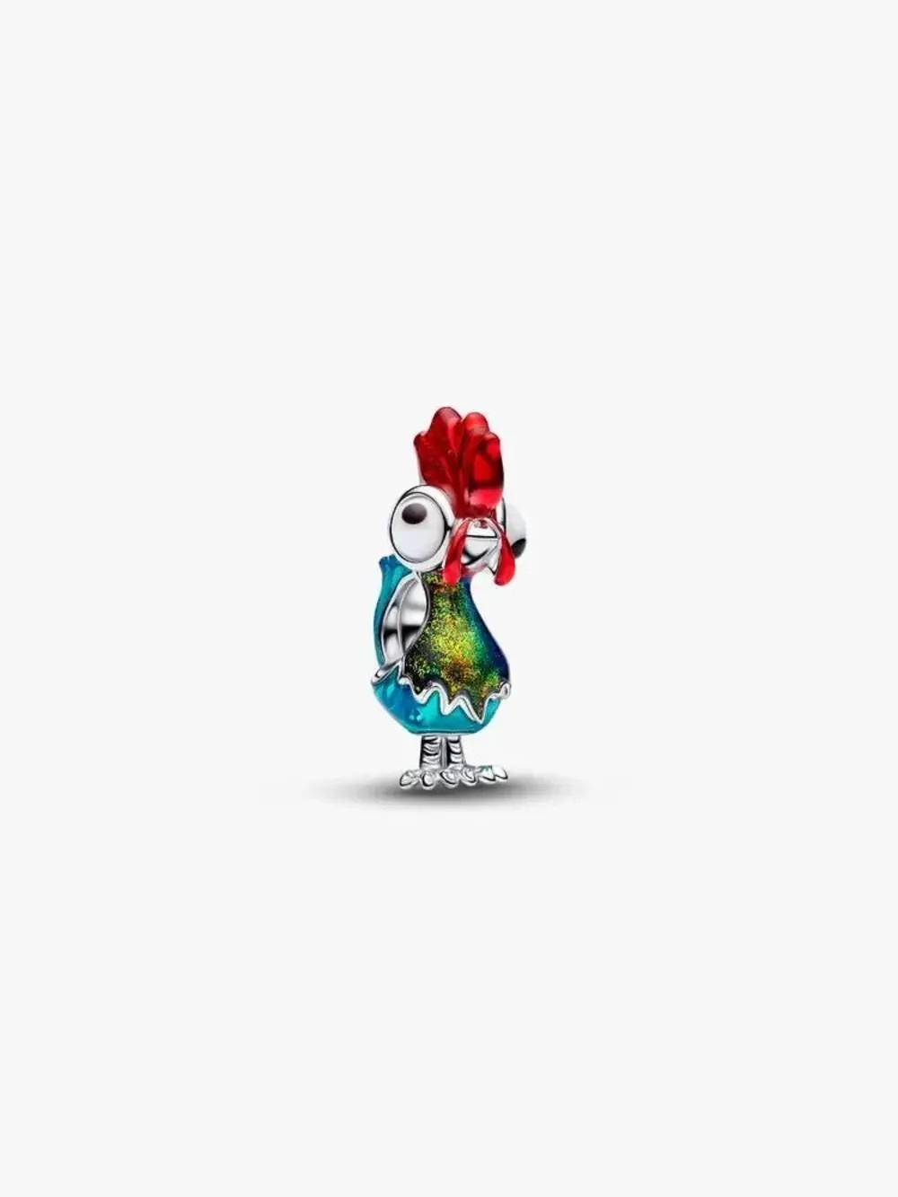 Pandora Multicolor Rooster Enamel Charm - Red, Blue & Green